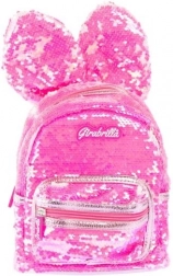 Rosa Pailletten-Rucksack KRÓLICZEK GIRABRILLA