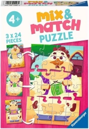 Ravensburger Puzzle Mix & Match: Meine Freunde vom Bauernhof 3×24 Teile