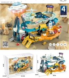 kosmische marsianische Rutsche mit Fahrzeugen