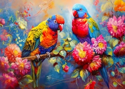 Puzzle Tropische Gefährten 1000 Teile