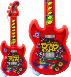 Elektrische Kinder-Gitarre mit Melodien und Solmisation – rot