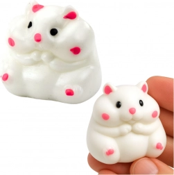 Antistress Squishy-Gniotek weißer Hamster 5 cm