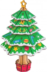 Woodcraft Holz 3D-Puzzle Weihnachtsbaum