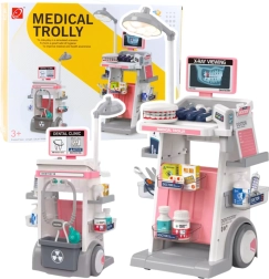 Kinder-Zahnarztwagen mit Zubehör, Licht und Röntgenbildschirm, 26 Teile