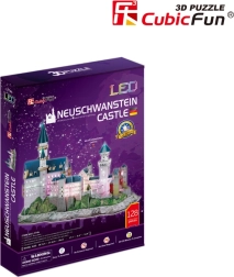 Leuchtendes 3D‑Puzzle Schloss Neuschwanstein 128 Teile