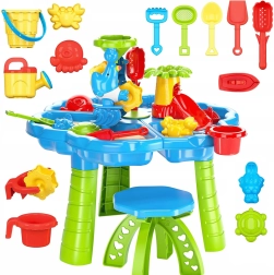 Woopie Wasser-Sand Tisch 2in1 Sandkasten mit Stuhl Aquapark mit Delfin