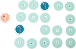 Großes Süßigkeiten-Memo