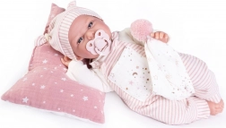 Antonio Juan Clara – realistische sprechende Babypuppe, weicher Stoffkörper, 34 cm