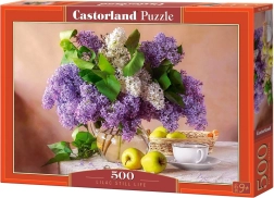 Puzzle 500 Teile – Fliederblüten in der Vase
