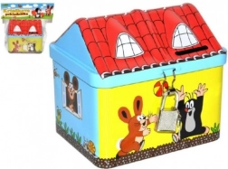 Sparbüchse Maulwurf Häuschen mit Schloss