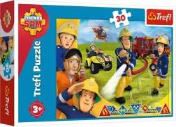 Puzzle 30 Teile - Feuerwehrmann Sam, Bereit zu helfen