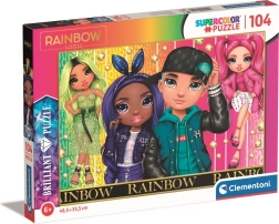 Clementoni Puzzle Rainbow High: Jade, Crystal, River und Stella 104 Teile