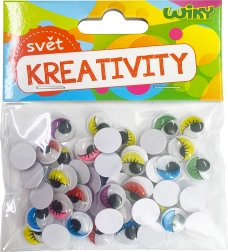 Bunte bewegliche Augen 12 mm