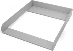 Wickelaufsatz grau – Holzaufsatz kompatibel mit IKEA