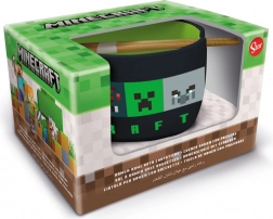 Minecraft Ramen-Schale und Essstäbchen Geschenkset
