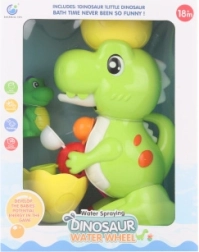 Kunststoff-Wassermühle Dinosaurier mit Saugnäpfen für die Badewanne