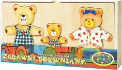 Zieh die Bärenfamilie an – Holz-Anziehspiel