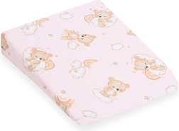 Bezug für Kinder-Keilkissen 30×37 cm rosa Bärchen