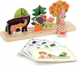 Vilac Holziges Logikspiel Baue es richtig Wald