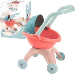 Tiefer Puppenwagen mit Kunststoffdach 45 cm ECOIFFIER Nursery