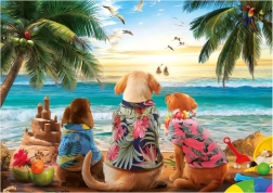 Puzzle Hunde am Strand 1000 Teile