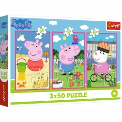 Puzzle 3x50 Peppa Pig – Die Kraft der Freundschaft