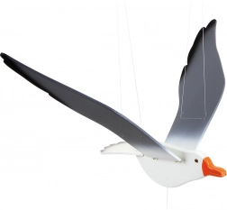 Hängende Holzdeko Möwe