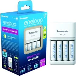 Eneloop Ladegerät Smart and Quick BQCC55 + 4x AA Batterien