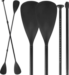 Klappbares Aluminium-Paddel 2-in-1 für SUP und Kajak, 4-teilig, verstellbar 210 cm