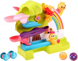 Interaktive beidseitige Kugel- und Autospielbahn 2-in-1 mit Sounds