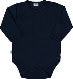 Baby-Body mit durchgehender Druckknopfleiste New Baby Classic II dunkelblau