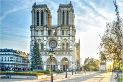 Diamant-Malerei Kathedrale Notre-Dame 30x40 cm