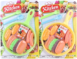 Kunststoffpfanne mit Lebensmitteln und Zubehör für Kinder, 19 cm