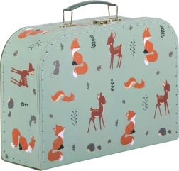 A Little Lovely Company Set aus zwei Kinderkoffern aus Karton mit Waldtier-Motiv – Freunde