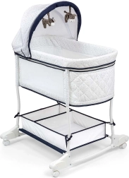 Milly Mally Dream On 2-in-1-Babywiege und Kinderbett Simple Grey