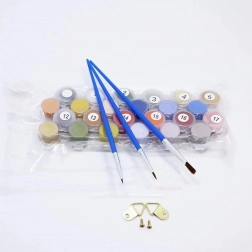 Malen nach Zahlen mit Rahmen 40 × 30 cm – MOTOR GHOST RIDER