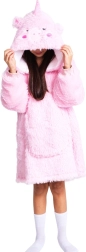 Cozy Noxxiez Kinder-Wärmehoodiedecke mit Kapuze Einhorn