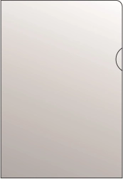 Transparente Dokumentenhülle A5 L aus PVC, 120 Mikron