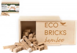 Holzbaukasten mit 90 Teilen in einer Box