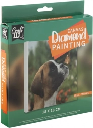 Grafix Diamantmalerei Welpen 18x18 cm