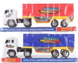 Plastik-Lkw mit Anhänger und Schwungradantrieb