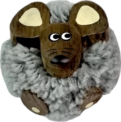 Holzmagnet mit Pompon – Maus 2Kids Toys