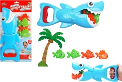 Spielset für die Badewanne Hai Fischjäger Blau