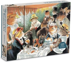 Galison Puzzle Frühstück der Ruderer mit Katzen 1000 Teile