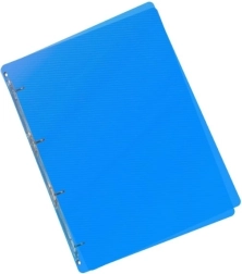 Blauer A5-Ordner mit Ringmechanik