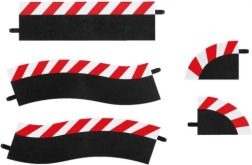 äußere Randstreifen für Pitlane für Carrerabahnen Evolution/Digital 132/124, Set 5 Stk.
