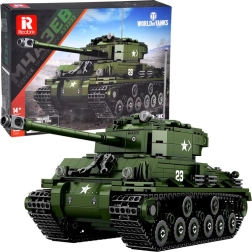 Reobrix Baustein-Set Panzer SHERMAN M4A3E8 – lizenziertes WORLD OF TANKS, 836 Teile