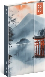 Wöchentlicher magnetischer Planer 2026 Japan 13x21 cm