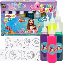 Tuban Kreativ-Set Tubi Jelly Meerjungfrau 6 Farben Gel-Figuren