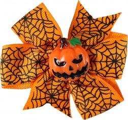 Haarklammer Orange Kürbis